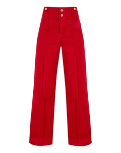 Красные хлопковые брюки Isabel marant