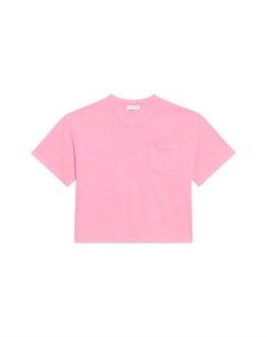 Розовая объемная футболка Sandro
