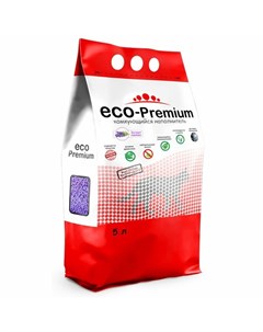 ECO Premium Лаванда наполнитель для кошек любого возраста древесный комкующийся 5 л Eco-premium