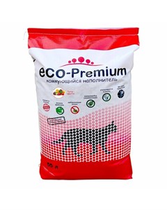 ECO Premium Тутти фрутти наполнитель для кошек любого возраста древесный комкующийся Eco-premium