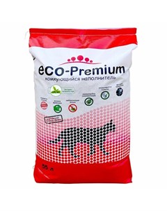 ECO Premium Зеленый чай наполнитель для кошек любого возраста древесный комкующийся Eco-premium