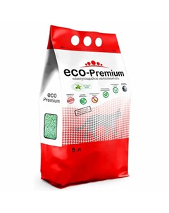 ECO Premium Алоэ наполнитель для кошек любого возраста древесный комкующийся 5 л Eco-premium