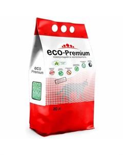 ECO Premium Алоэ наполнитель для кошек любого возраста древесный комкующийся 20 л Eco-premium