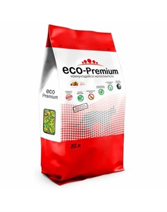 ECO Premium Тутти фрутти наполнитель для кошек любого возраста древесный комкующийся 20 л Eco-premium