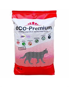 ECO Premium Лаванда наполнитель для кошек любого возраста древесный комкующийся Eco-premium