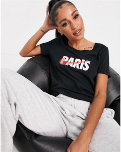 Черная футболка Paris City Nike