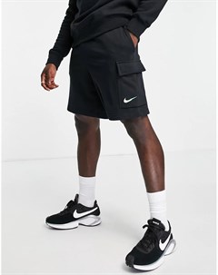 Черные флисовые шорты карго с логотипом Zig Zag S1 Nike