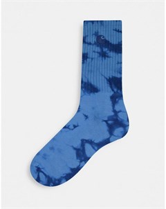 Синие носки с окрашенным дизайном Carhartt wip