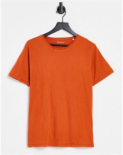 Рыжая футболка из органического хлопка Knowledge cotton apparel