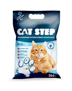 Впитывающий силикагелевый наполнитель Crystal Blue 12 4 кг Cat step