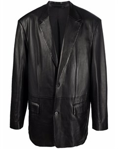 Кожаный пиджак Balenciaga