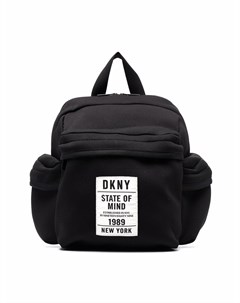 Рюкзак с карманами и нашивкой логотипом Dkny kids