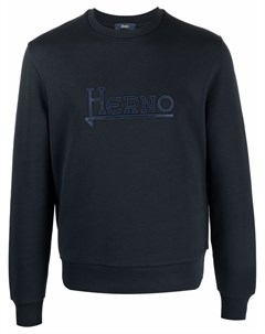 Толстовка с нашивкой логотипом Herno