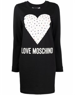 Платье толстовка с принтом Love moschino