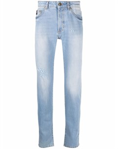 Прямые джинсы с тисненым логотипом Versace jeans couture