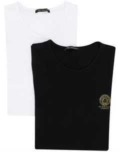 Комплект из двух футболок с декором Medusa Versace