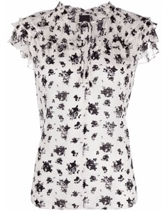 Блузка с короткими рукавами и цветочным принтом Pinko