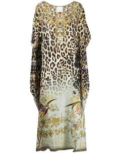Декорированный кафтан с леопардовым принтом Camilla