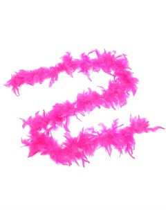 Карнавальный шарф перо 180 см цвет розовый Страна карнавалия
