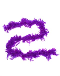 Карнавальный шарф перо 180 см цвет фиолетовый Страна карнавалия