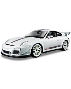 Машинка металлическая Porsche 911 GT3 RS 4 0 1 18 белая Bburago