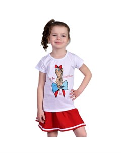 Комплект футболка юбка Счастливая малинка