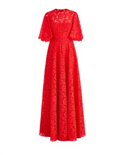 Приталенное вечернее платье в пол из кружева Heavy Lace Valentino