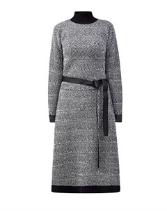 Платье джемпер из шерстяной пряжи с поясом Stella mccartney