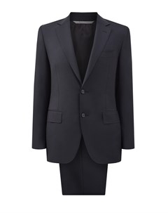 Классический черный костюм из шерстяной ткани Travel Canali