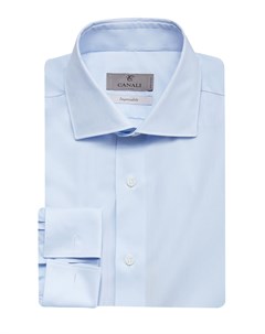 Рубашка из хлопка Impeccabile с манжетами под запонки Canali