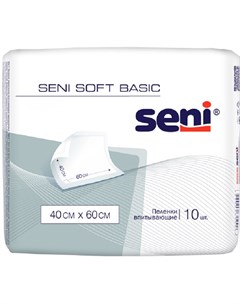 Пеленки Soft Basic 40x60см 10шт Seni