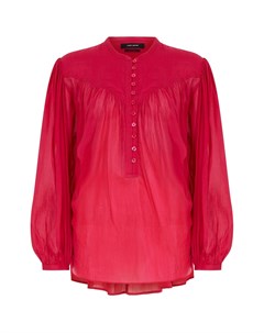 Блузка цвета фуксия из хлопка и шелка Kiledia Isabel marant