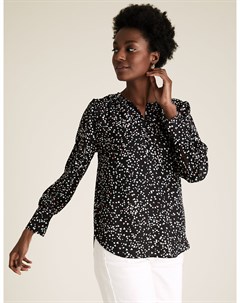 Блузка с длинными рукавами и круглым вырезом с сердечком Marks Spencer Marks & spencer
