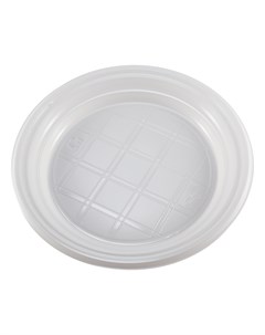 Набор тарелок одноразовых пластиковый 20 5см 10шт белые 126001 Resta line