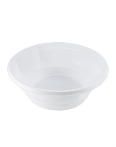 Набор тарелок одноразовых пластиковый для супа 500мл 10шт белые 1931 Resta line