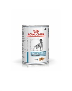 Sensivity Control Влажный лечебный корм для собак при заболеваниях кожи и аллергиях с курицей и рисо Royal canin