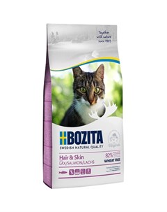 Hair Skin WHEAT FREE Salmon Сухой корм для кошек без пшеницы 400 гр Bozita