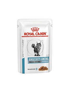 Sensitivity Control лечебный консервированный корм для взрослых кошек при пищевой аллергии курица и  Royal canin