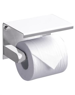 Держатель туалетной бумаги Edge ED77141 White с полкой для телефона белый Rush