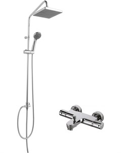 Комплект для ванной Термостат Stream F63984C 01B для ванны с душем Душевая стойка F Bravat