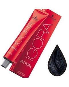 Schwarzkopf Igora Royal стойкая крем краска для волос 1 0 Черный натуральный 60 мл Schwarzkopf professional