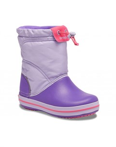 Зимние сапоги детские Kids Crocband LodgePoint Boot Lavender Neon Purple Crocs