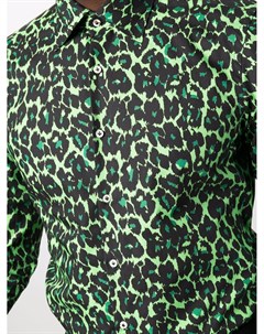 Рубашка с леопардовым принтом Gabriele pasini