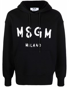Худи с длинными рукавами и логотипом Msgm