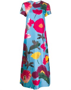 Расклешенное платье с цветочным принтом La doublej