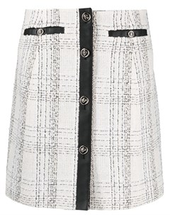 Клетчатая юбка с контрастной окантовкой Salvatore ferragamo
