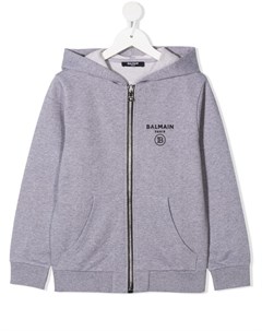 Худи с длинными рукавами и логотипом Balmain kids