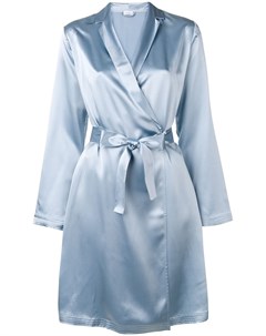 Атласный халат в стилистике кимоно La perla