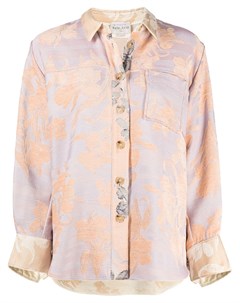 Жаккардовая рубашка с цветочным узором Forte forte