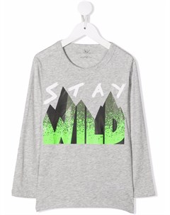 Футболка с принтом Stay Wild Stella mccartney kids